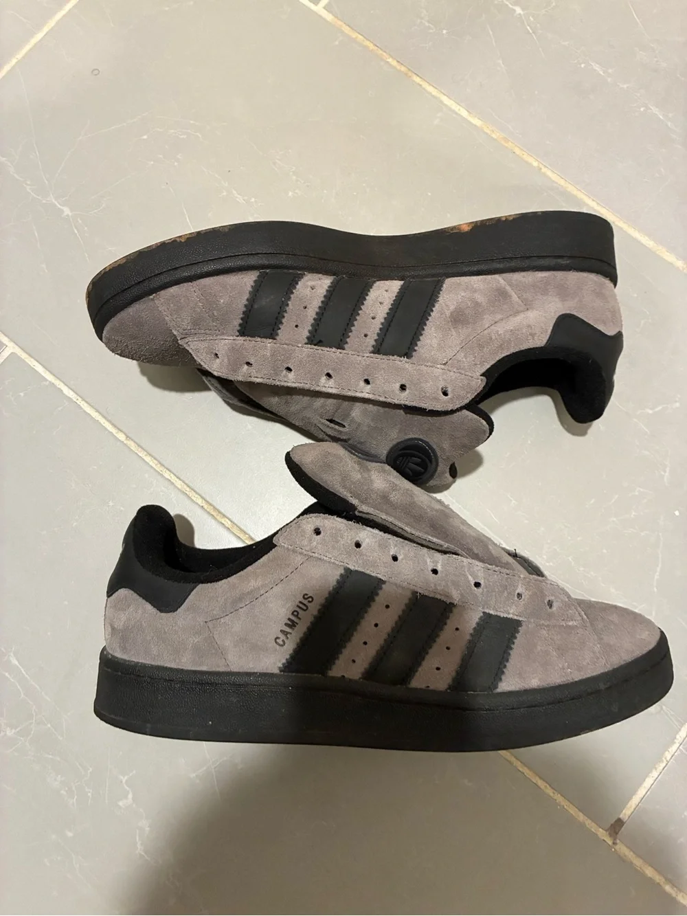adidas Campus 00s Charcoal Black Sneakers Men's Size 9.5